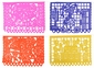 Day of the Dead Paper Picado Banner - Horizontal - Set of 2