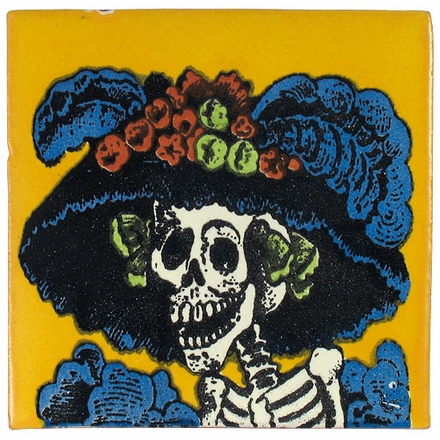 Day of the Dead Talavera Tile - PP2132 - 15 Tiles