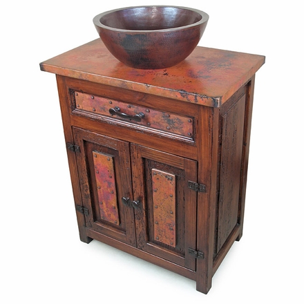 Deer Valley Sink Cabinet w/ Copper Vessel Sink