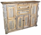 Distressed Barnwood Cabinet 4 Doors - 2 Drawers - Exclusive Artisan Original
