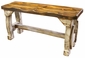 Double Seat Painted Wood Tractor Seat Bench - Double