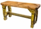 Double Seat Painted Wood Tractor Seat Bench - Double