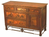 Dresser with copper and Pablo Iron Base