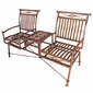 Dual Iron Rocking Chairs with Talavera Tile Table - Blue Tile