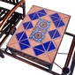 Dual Iron Rocking Chairs with Talavera Tile Table - Terracotta Tile