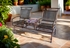 Dual Iron Rocking Chairs with Talavera Tile Table - Terracotta Tile