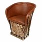 Equipale Barrel Chair with Padded Seat