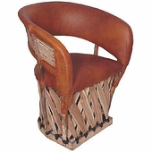 Equipale Barrel Chair with Twig Back - Cushioned - Minimum Order 4