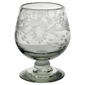 Etched Floral Brandy or Sherry Glass - Clear - Set of 4