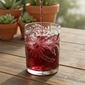 Etched Floral Mexican Rocks Glass - Clear - Set of 4