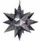 Extra Large Natural Tin Stained Glass Star Fixture