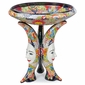 Extra Large Talavera Birdbath with Moon Base