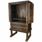 Footed Old Door Entertainment Armoire