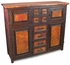 Francisco 4 Door 8 Drawer Credenza with Copper