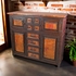 Francisco 4 Door 8 Drawer Credenza with Copper