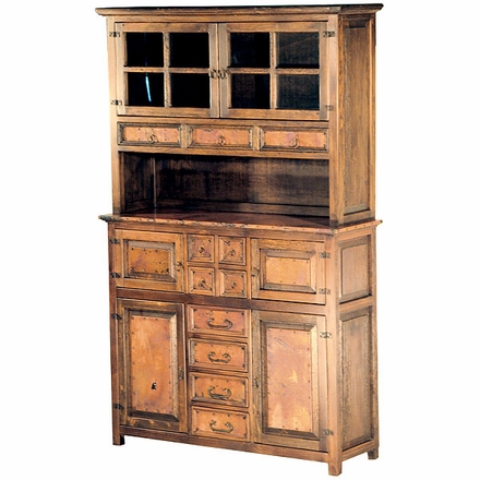 Francisco 4 Door 8 Drawer Credenza with Hutch