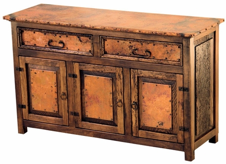 Francisco Buffet - Copper and Rustic Wood