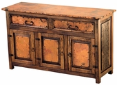 Francisco Buffet - Copper and Rustic Wood