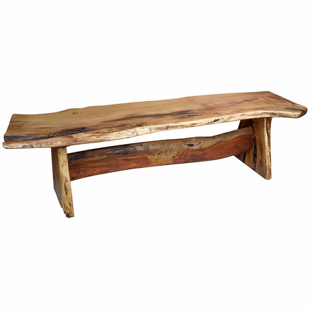 Free Form Slab Mesquite Bench