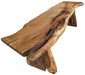 Free Form Slab Mesquite Bench