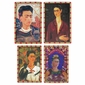 Frida Kahlo Portrait Refrigerator Magnets - Set of 4