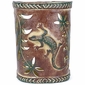 Gecko Lizard Southwest Painted Clay Wall Sconce