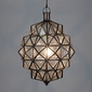 Geodesic Glass Hanging Light Fixture