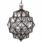 Geodesic Glass Hanging Light Fixture