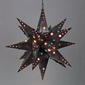 Giant Aged Tin Star Light with Marbles - 36