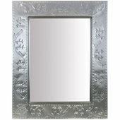Grayed Tin Vine Mirror - 24" x 30"