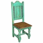 Green Rustic Painted Wood Dining Set - 5 Piece