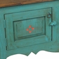 Green Santa Fe Style Buffet with Back Splash