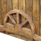 Half Wagon Wheel Rustic Wood Bar