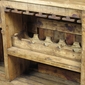 Half Wagon Wheel Rustic Wood Bar
