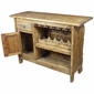 Half Wagon Wheel Rustic Wood Bar