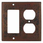 Hammered Copper Rocker and Outlet Cover
