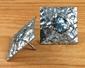Hammered Natural Iron Square Nail Heads - 2