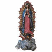 Hand Carved Virgin with Boy Angel