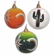 Hand Painted Clay Christmas Ornaments