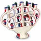 Hand Painted Clay Mariachi Candelabra Mexican Folk Art