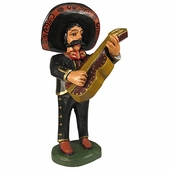 Hand Painted Wood Mariachi - Bass Guitar