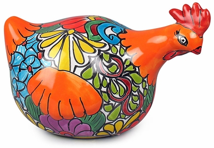 Handpainted Talavera Hen Figurine