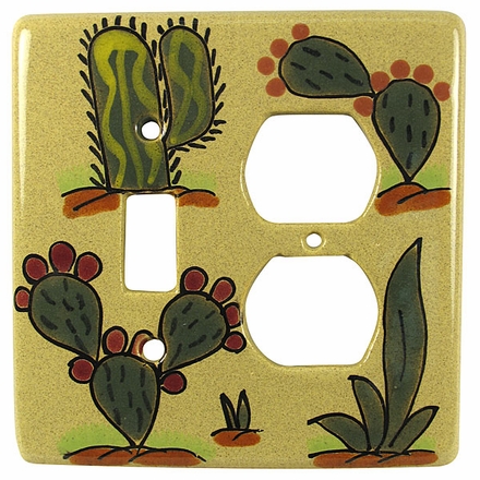 Handpainted Talavera Switch and Outlet Cover - Desert Scene