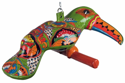 Hanging Talavera Toucan with Chain