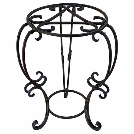Heavy Wrought Iron Plant Stand - Large - 25.5