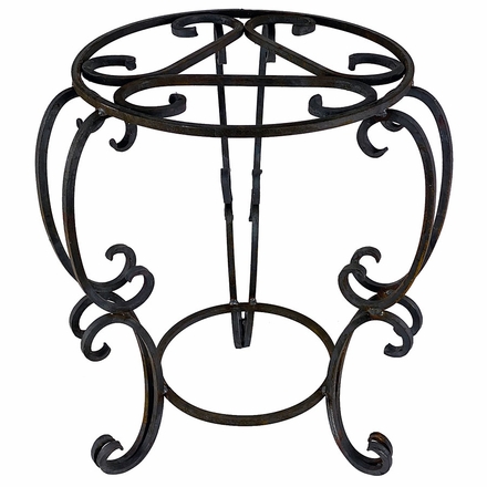 Heavy Wrought Iron Plant Stand - Medium - 20.75