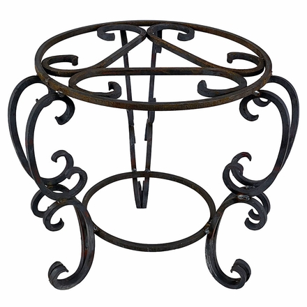 Heavy Wrought Iron Plant Stand - Small - 18