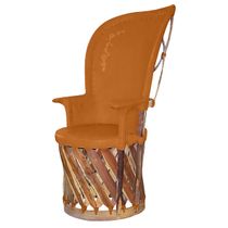 High Back Cushioned Equipale Chair - Set of 2
