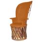 High Back Cushioned Equipale Chair - Set of 2