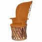 High Back Cushioned Equipale Chair - Set of 2